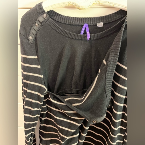 🖤 SERAPHINE – Size XXL – Maternity & Nursing Sweater Dress - Picture 6 of 9